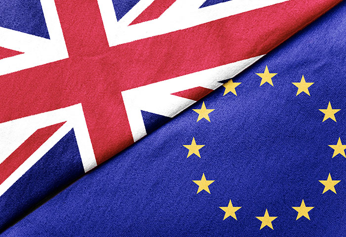 UK and European Union flags