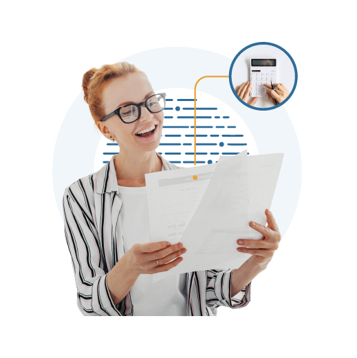 Happy businessperson demonstrating ease of VAT registration